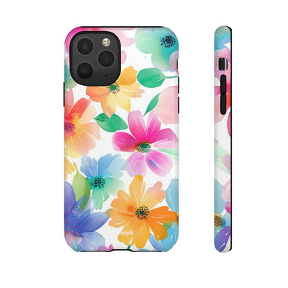 Vibrant Floral Impression - iPhone Case
