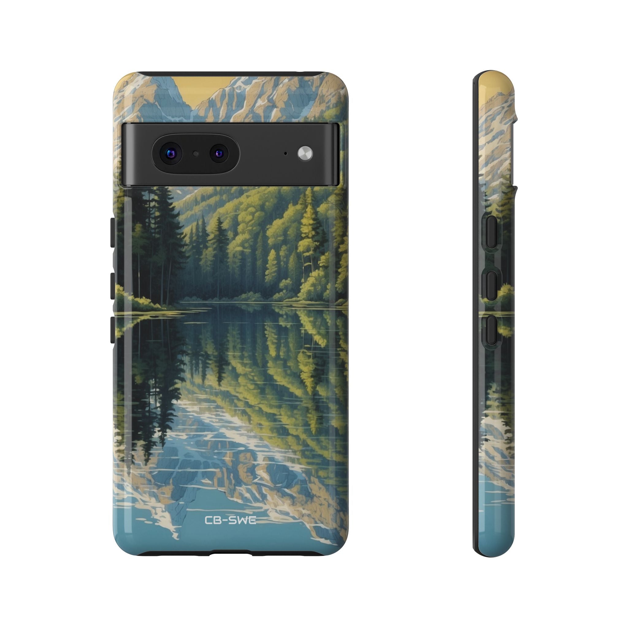 Mountain Peaks Reflect - Google Pixel Case