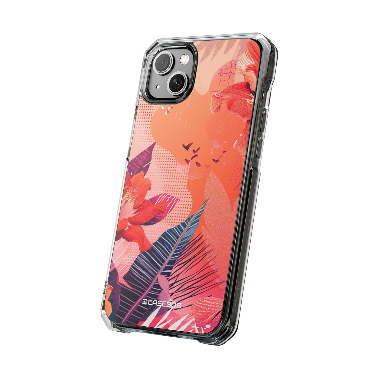 Living Coral Design | Handyhülle für iPhone (Clear Impact Case – magnetisch)