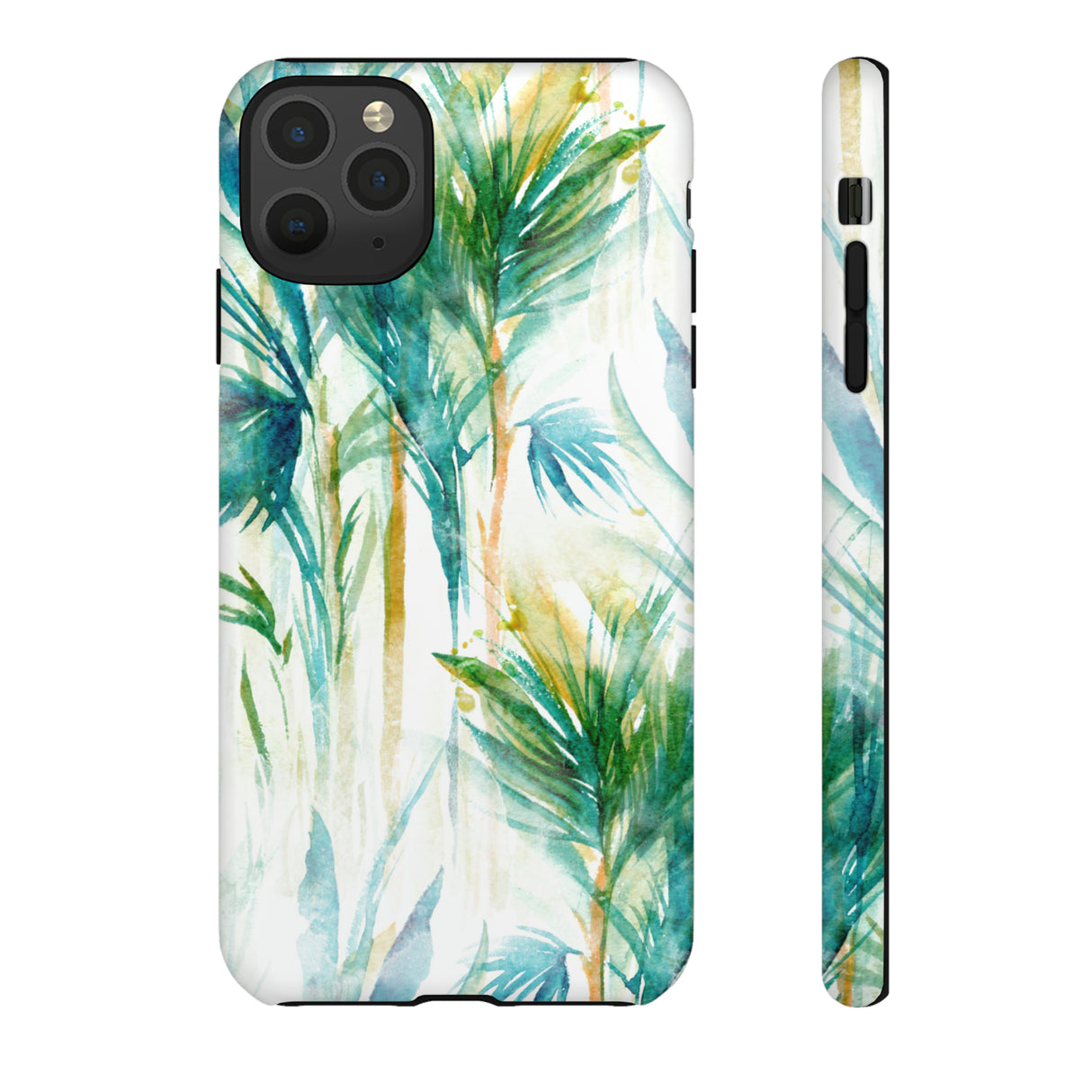 Watercolor Tropical Trees - Protective Phone Case