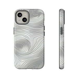 Sleek Grey Abstract Lines Case - Protective Phone Case