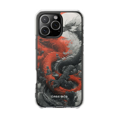 Twin Dragons Crimson iPhone 16 Pro Max Case - Impact