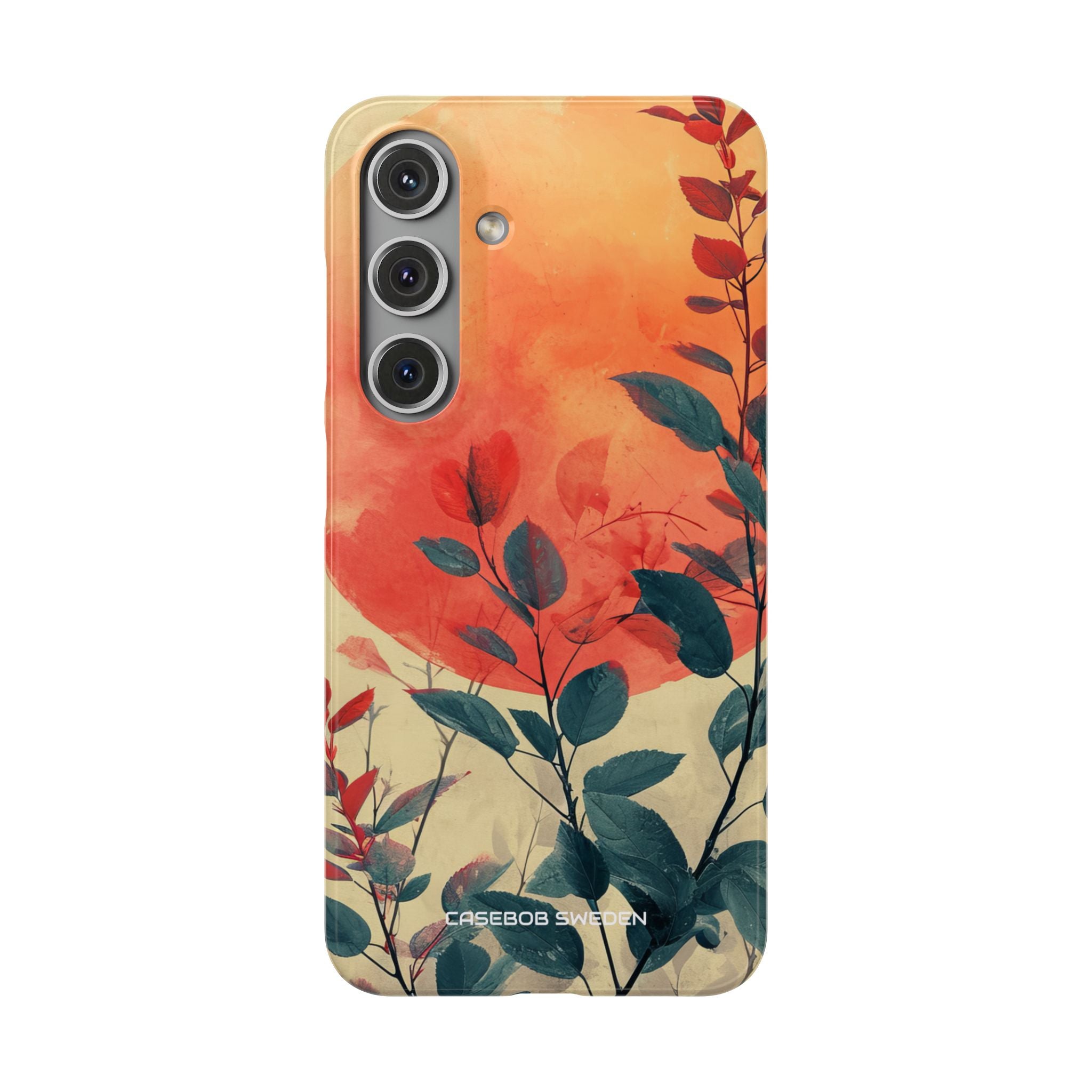 Orange Sun Harmony - Slim Samsung S24 Phone Case