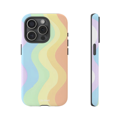 Pastel Waves Flow - iPhone Case