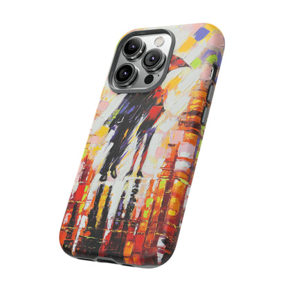 Oil Panting - Enamoured under Umbrella - Protective Phone Case