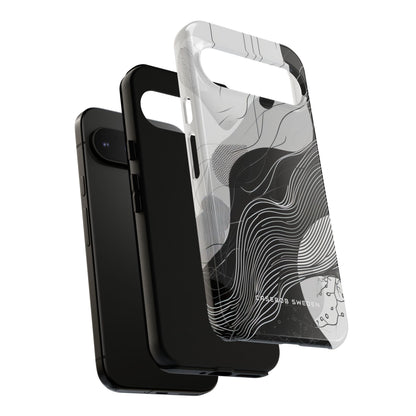 Fluid Geometry Fusion Google Pixel 9 - Tough Phone Case