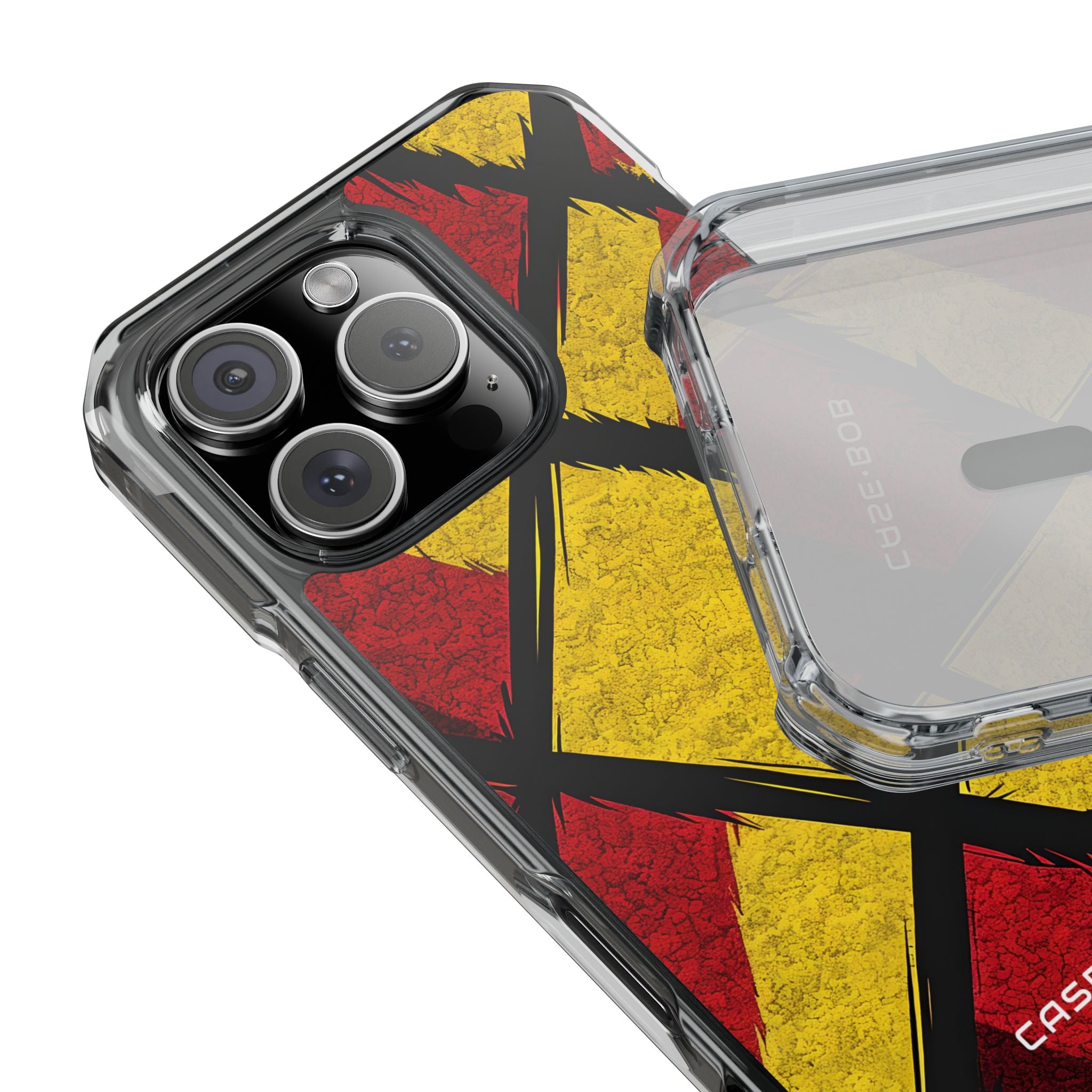 Cracked Diamond Grid iPhone 16 Pro Case - Impact