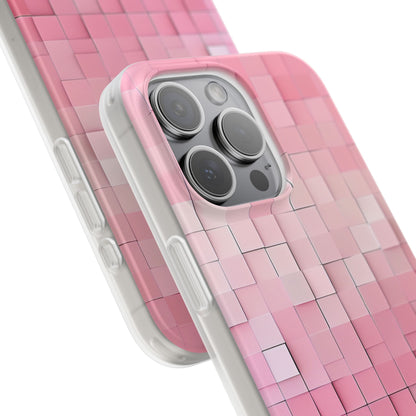 Gradient Pink Mosaic iPhone 15 - Flexi Phone Case