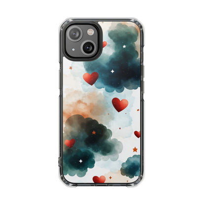 Floating Hearts Dance iPhone Case - Impact