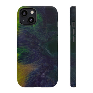 Dark Blue Ink Art iPhone Case (Protective) iPhone 13 Matte Phone Case