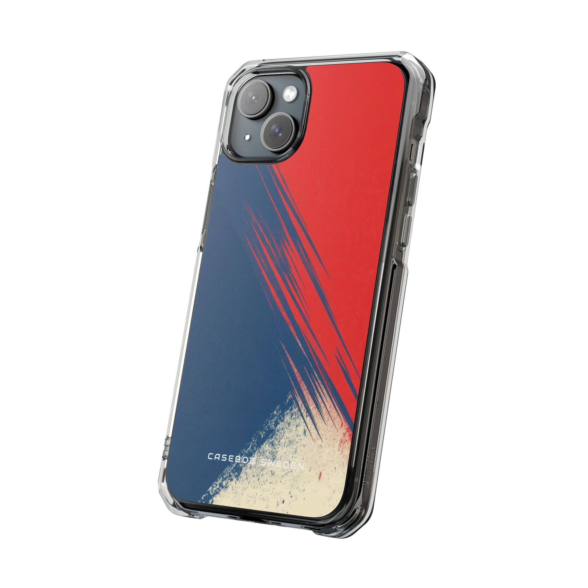 Vintage Brushstroke Harmony iPhone 15 - Clear Impact Phone Case