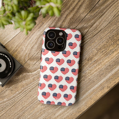 Hearts Embrace Freedom - iPhone Case