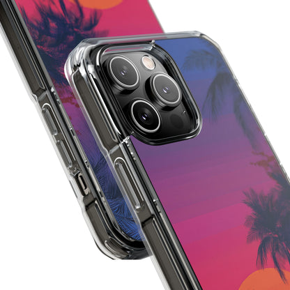 Tropical Sunset Silhouettes iPhone Case - Impact