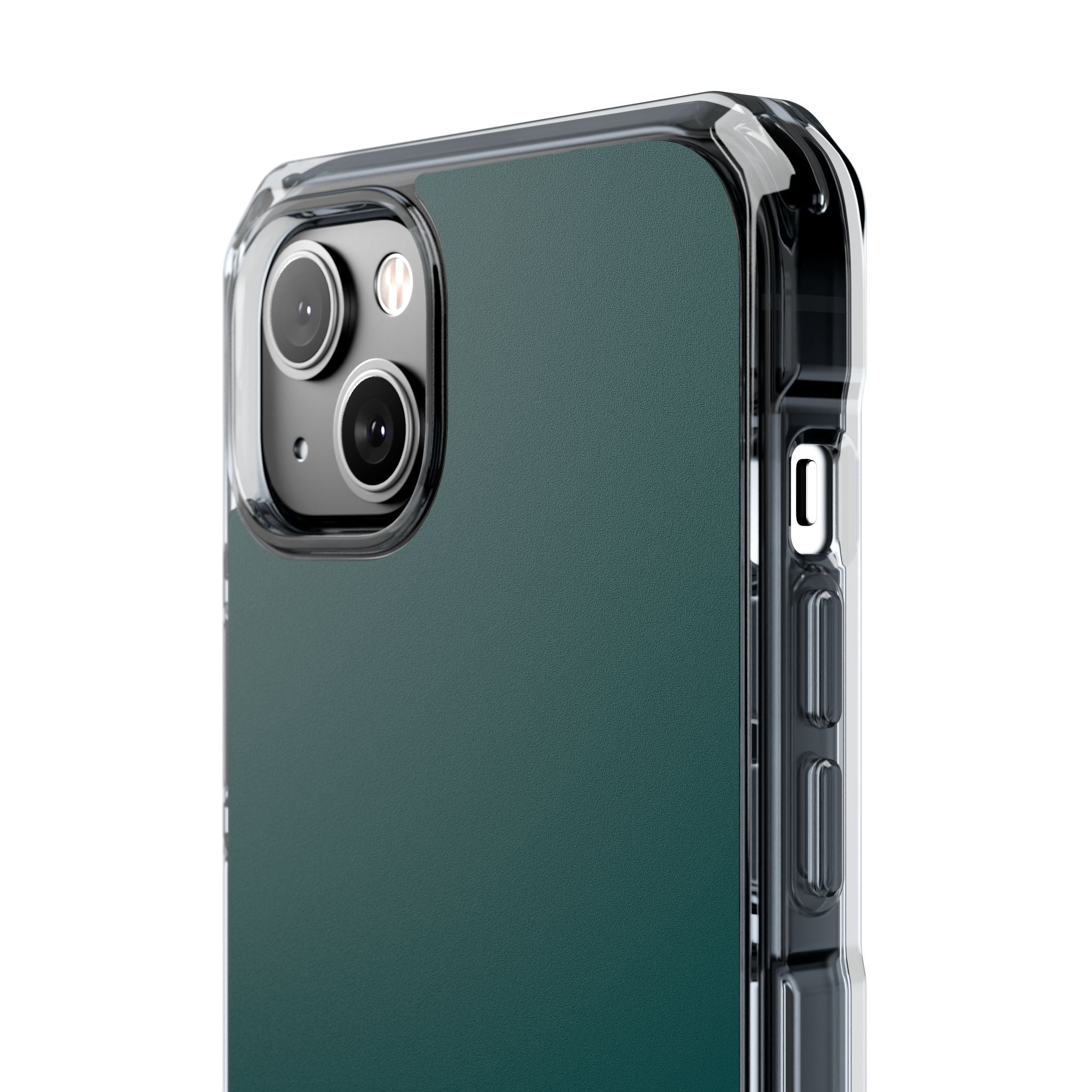 Deep Jungle Green - Clear Impact Case for iPhone