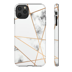 Marble Geometric - Protective Phone Case