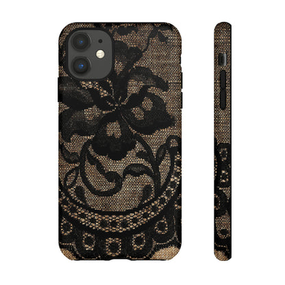 Broomrose Gothic Flower - Protective Phone Case