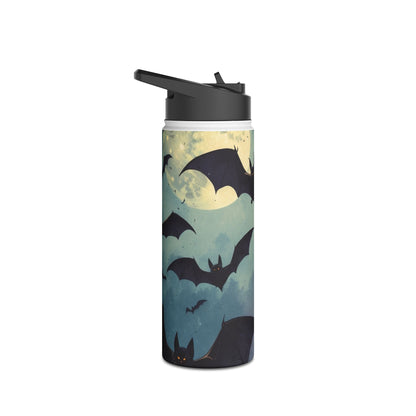 Glowing Bat Wings - Stainless Steel Water Bottle