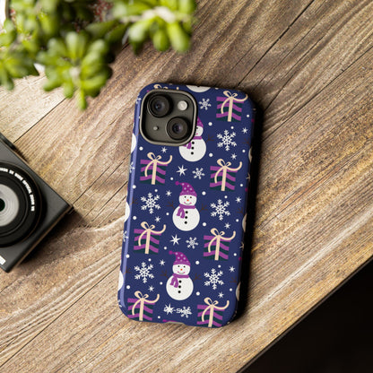 Snowmen Gift Giving - iPhone Case