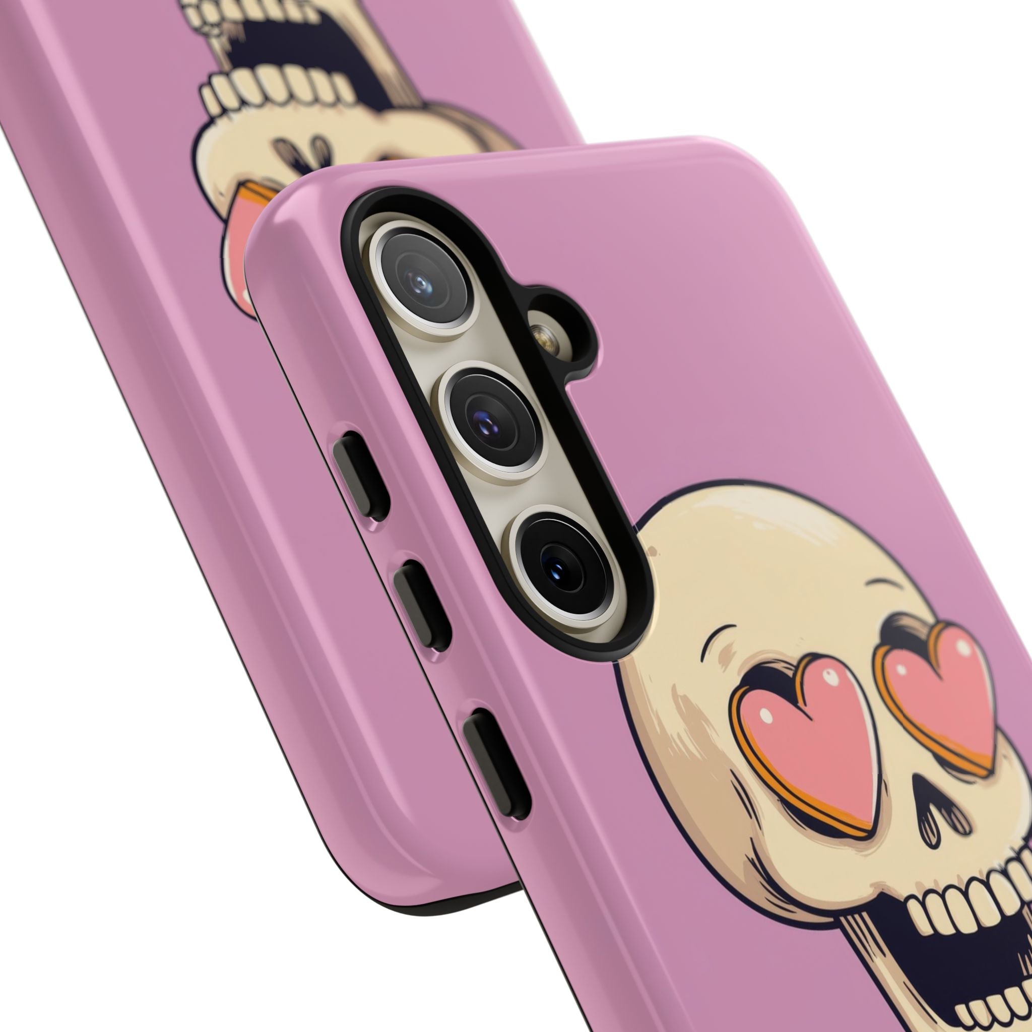 Heart Eyed Skull Samsung S24 Plus Case - Tough