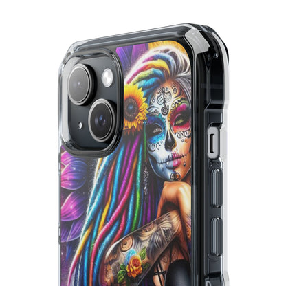 Sugar Skull Halo iPhone 15 Case - Impact