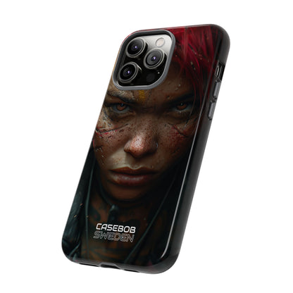 Cyberpunk Rebel Portrait iPhone 14 - Tough