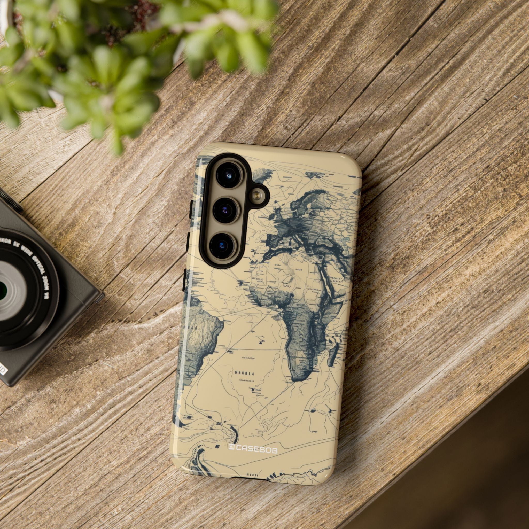 Vintage Cartographic Exploration Map - For Samsung S24