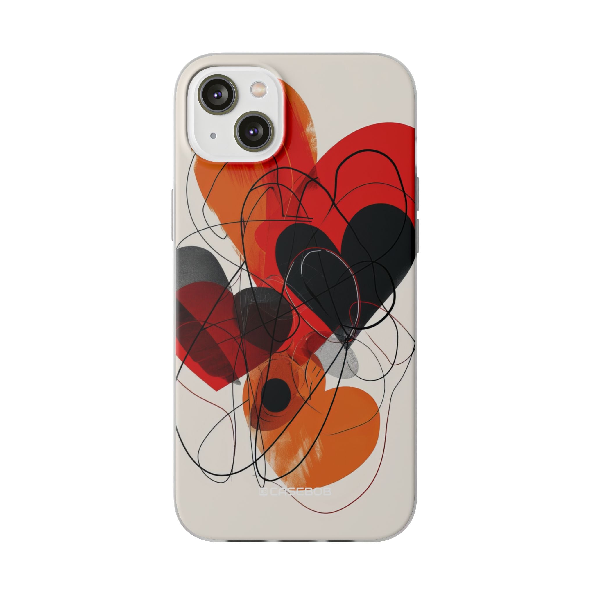 Fiery Hearts | Flexible Phone Case for iPhone