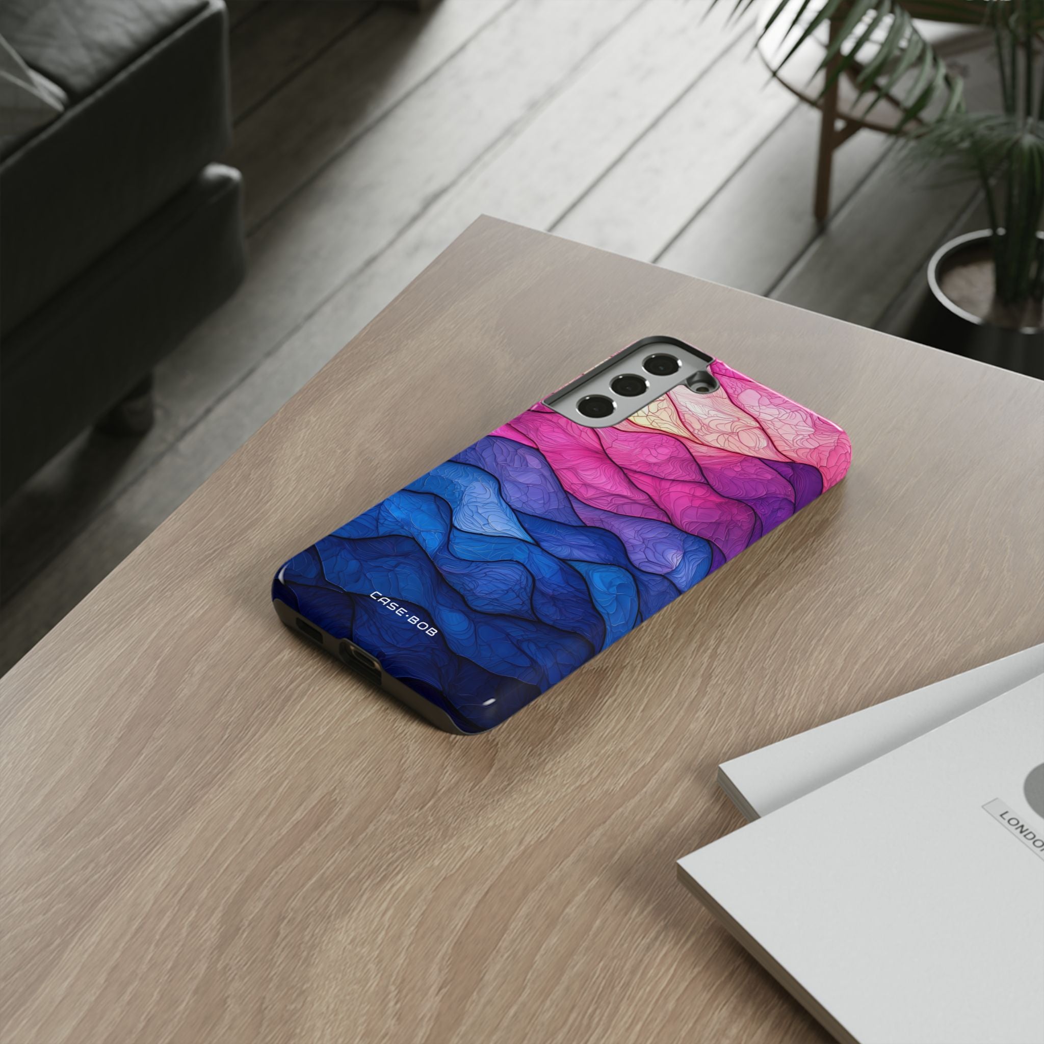 Wavy Vein Gradient Samsung S22 Plus Case - Tough