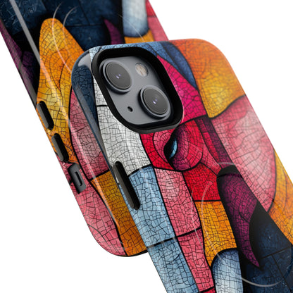 Elephant Mosaic iPhone 14 Plus Case - Tough+