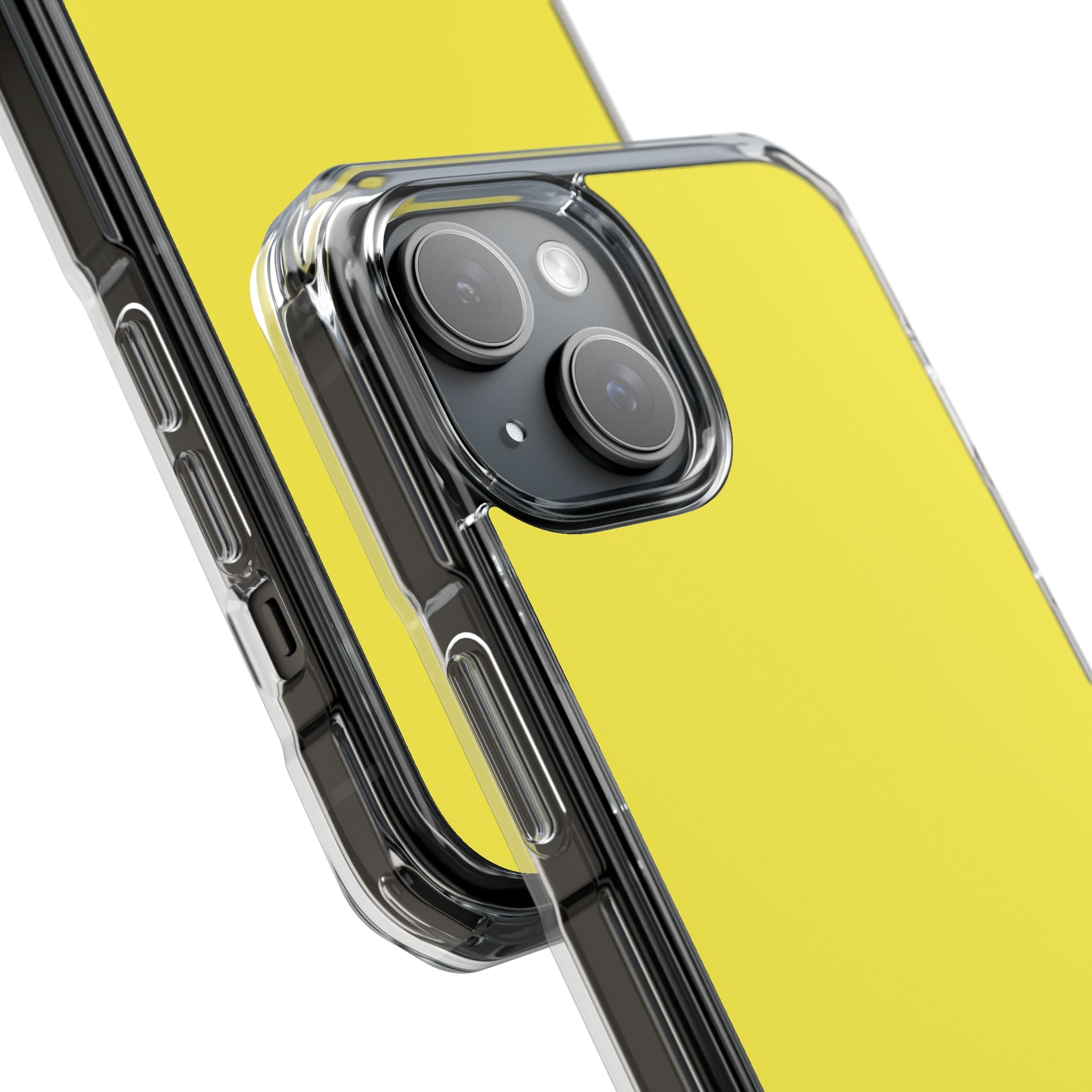 Lemon Yellow - Clear Impact iPhone 15 Phone Case