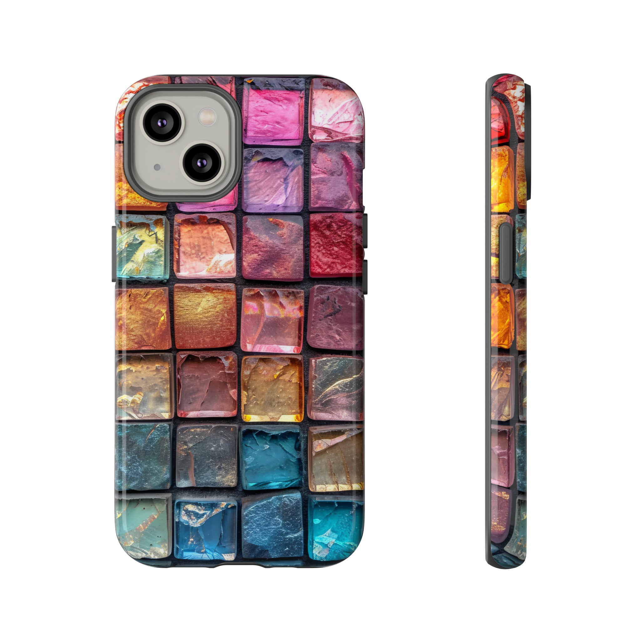 Pastel Mosaic Elegance - Protective Phone Case