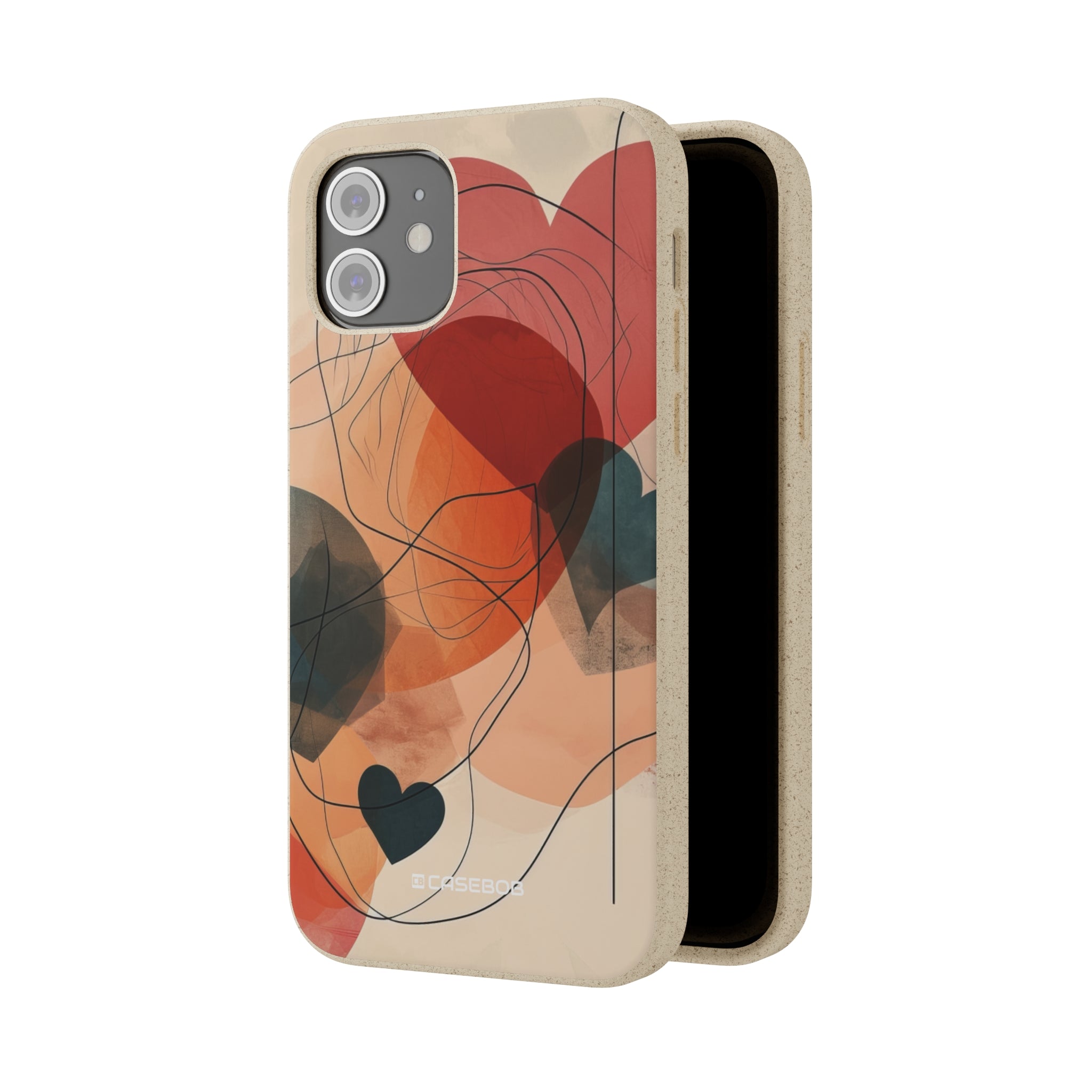 Abstract Heart Harmony | Biodegradable Phone Case