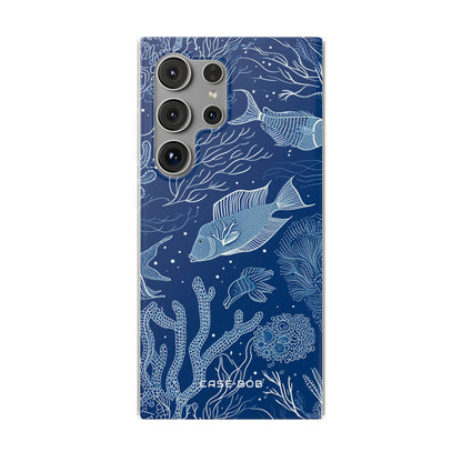 Navy Scale Reef Samsung S24 Ultra Case - Soft
