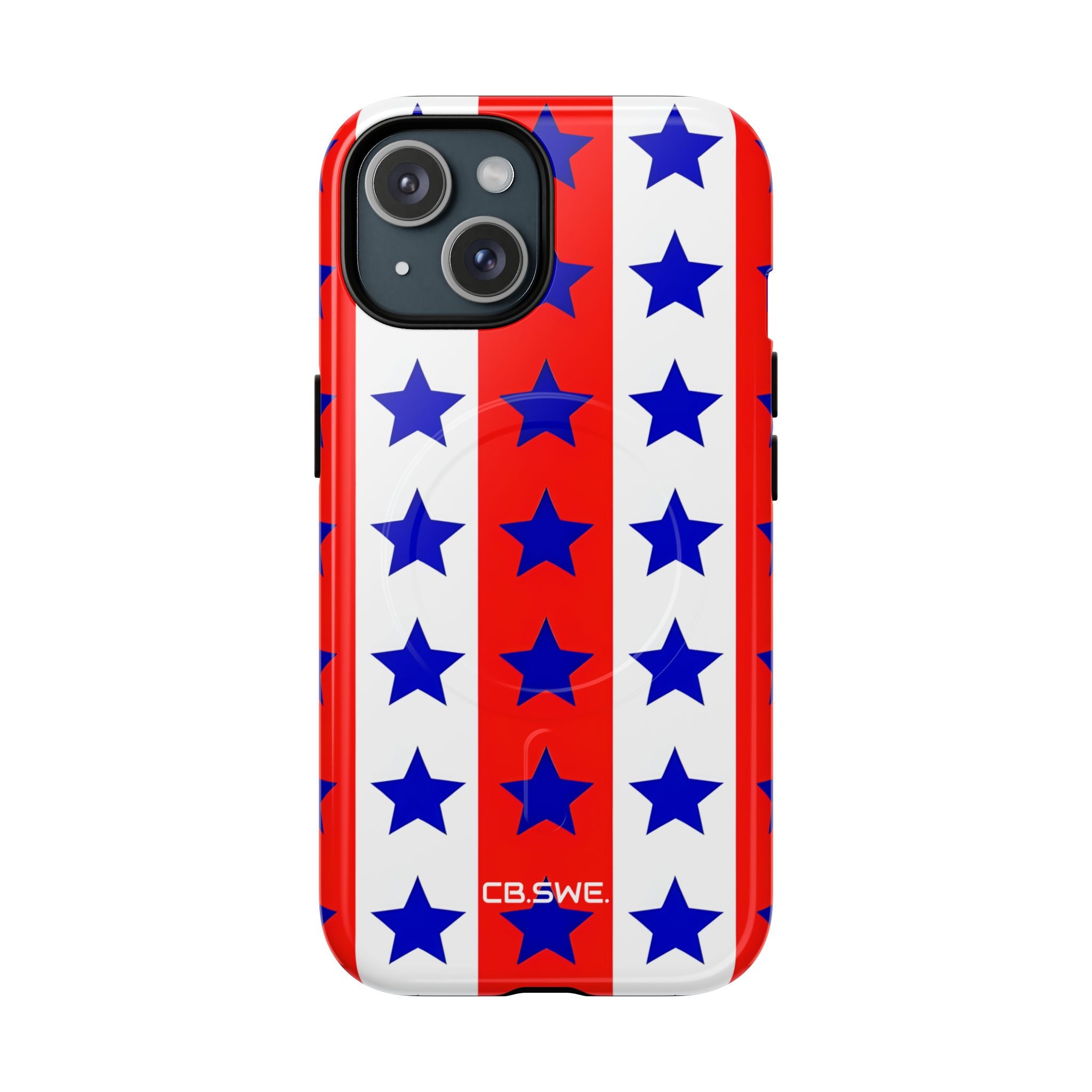 Patriotic American Flag Inspired Seamless iPhone 15 - Tough+