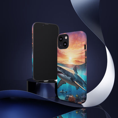 Shark Swims Through - iPhone Case