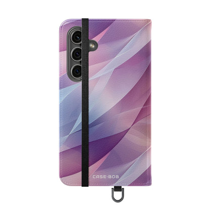 Pink Leafwave - Samsung S24 Kotelo - Lompakkokotelo