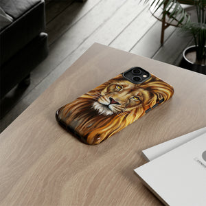 Lion head Digital Painting - Protective Phone Case