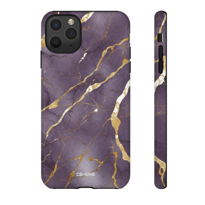 Golden Veins Flowing - iPhone Case