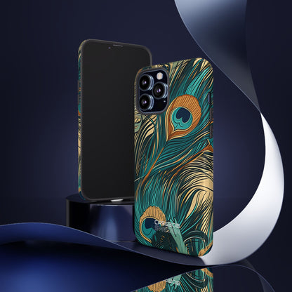 Peacock Feather Whirl iPhone 13 - Tough