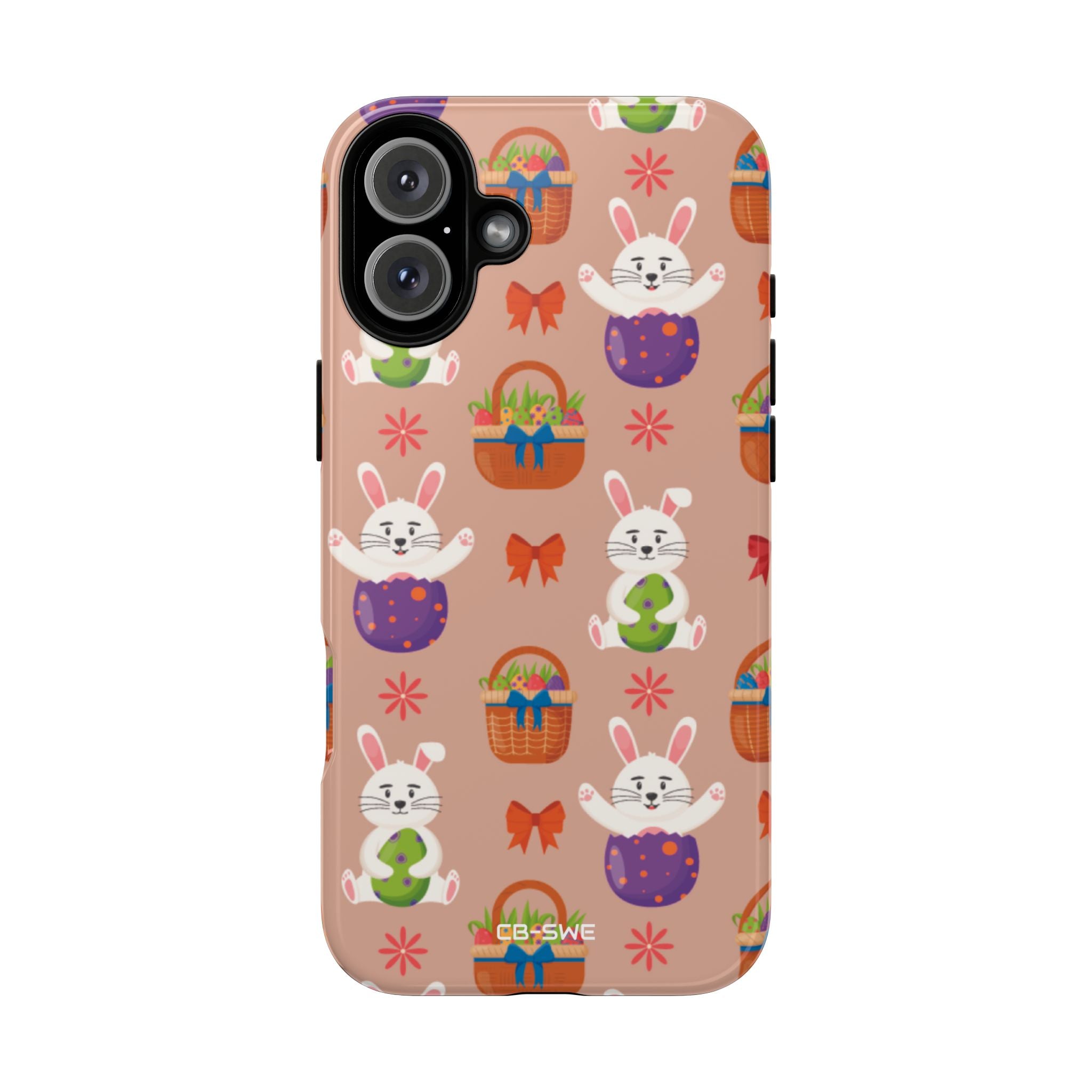 Bunnies Hold Eggs - iPhone Case