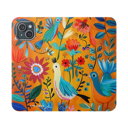 Bluebird Bloom - iPhone 15 Plus Case - Wallet