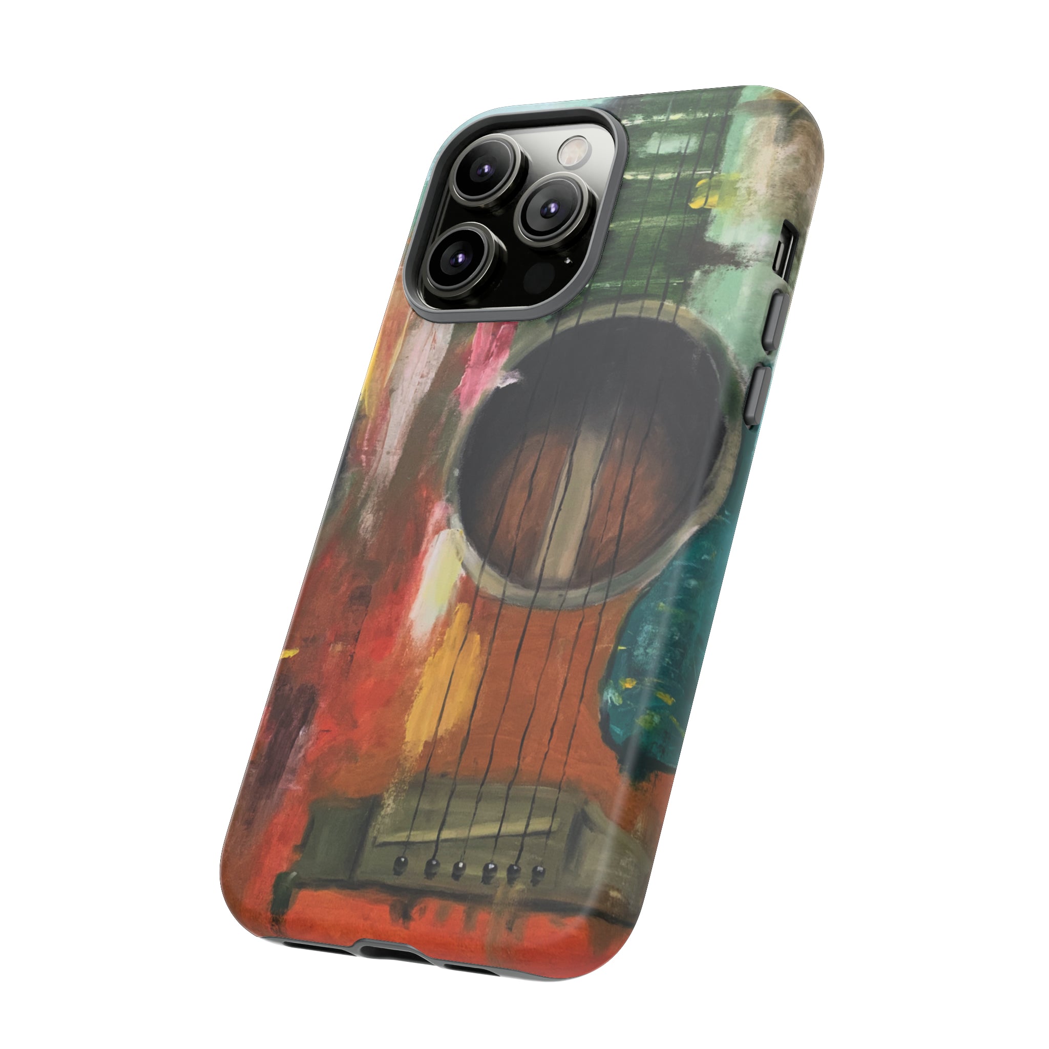 Oil painting - Guitar - Protective Phone Case