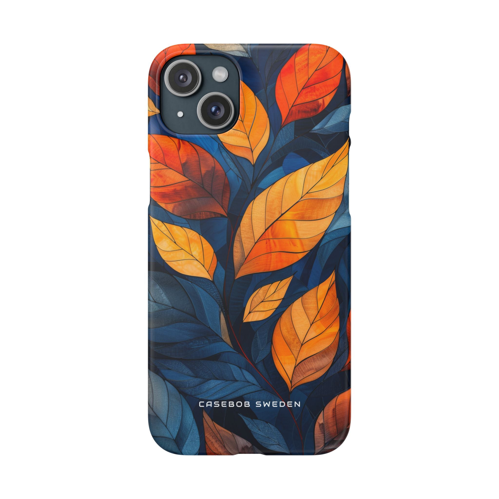 Stained Glass Blossoms iPhone 15 - Slim Phone Case