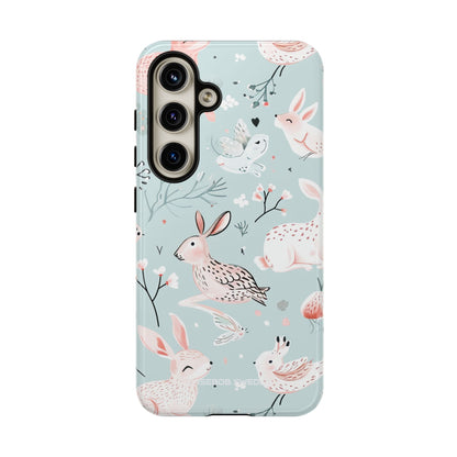 Whimsical Bunny Blossom - Tough Samsung S24 Phone Case