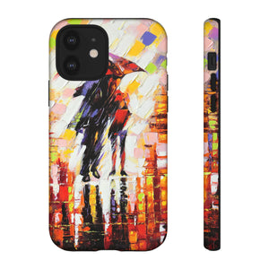 Oil Panting - Enamoured under Umbrella - Protective Phone Case