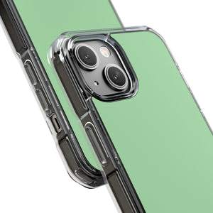 Seladongrün | Handyhülle für iPhone (Clear Impact Case – magnetisch) 