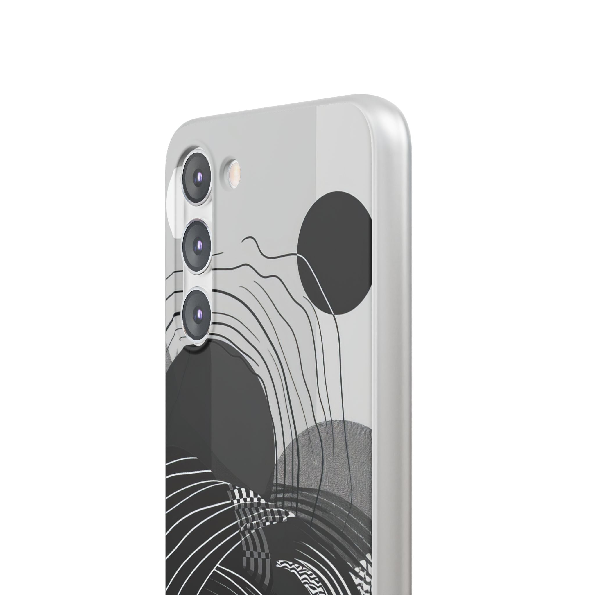 Monochrome Dynamics | Flexible Phone Case for Samsung Galaxy