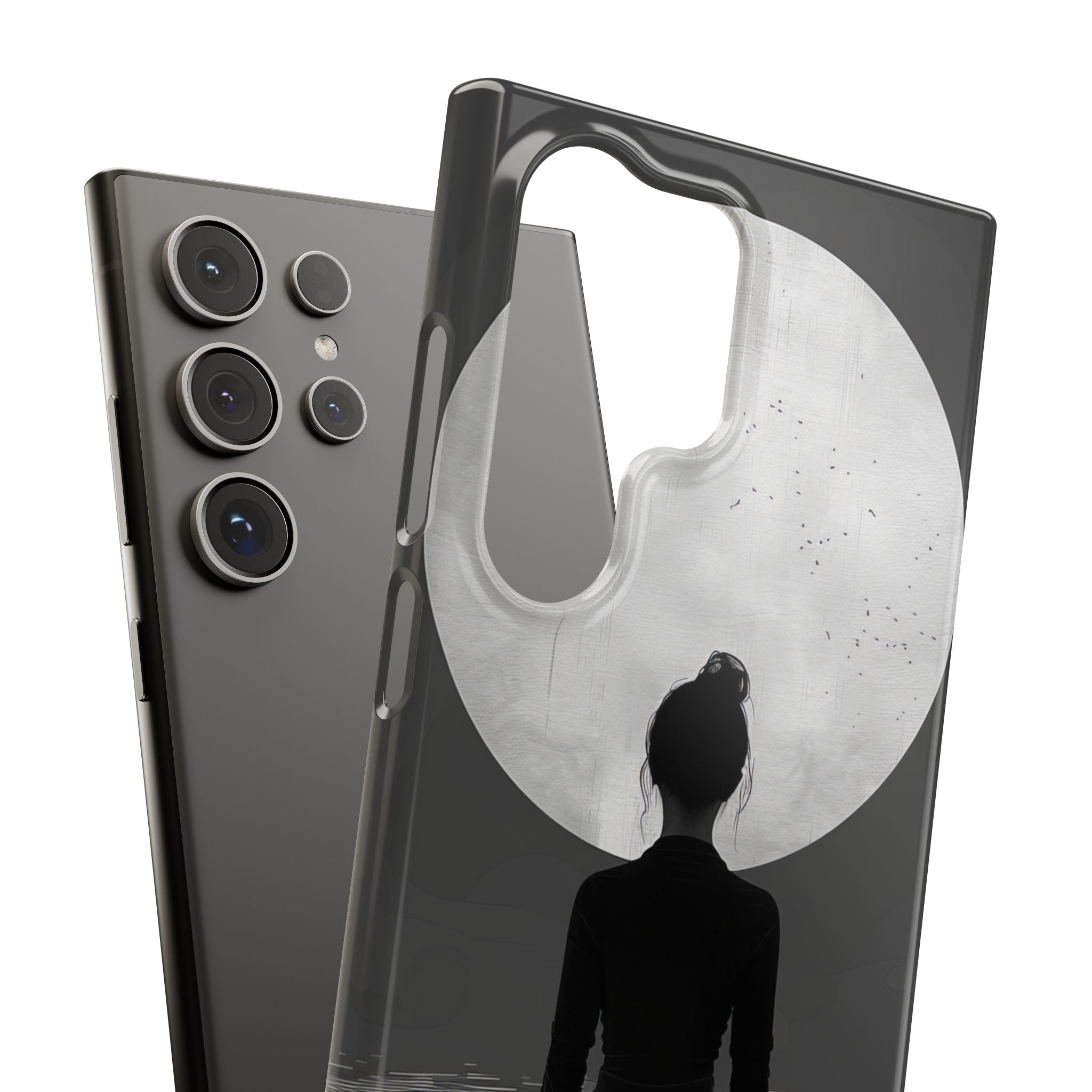 Zen Serenity Moon Reflection Samsung S24 - Slim Phone Case