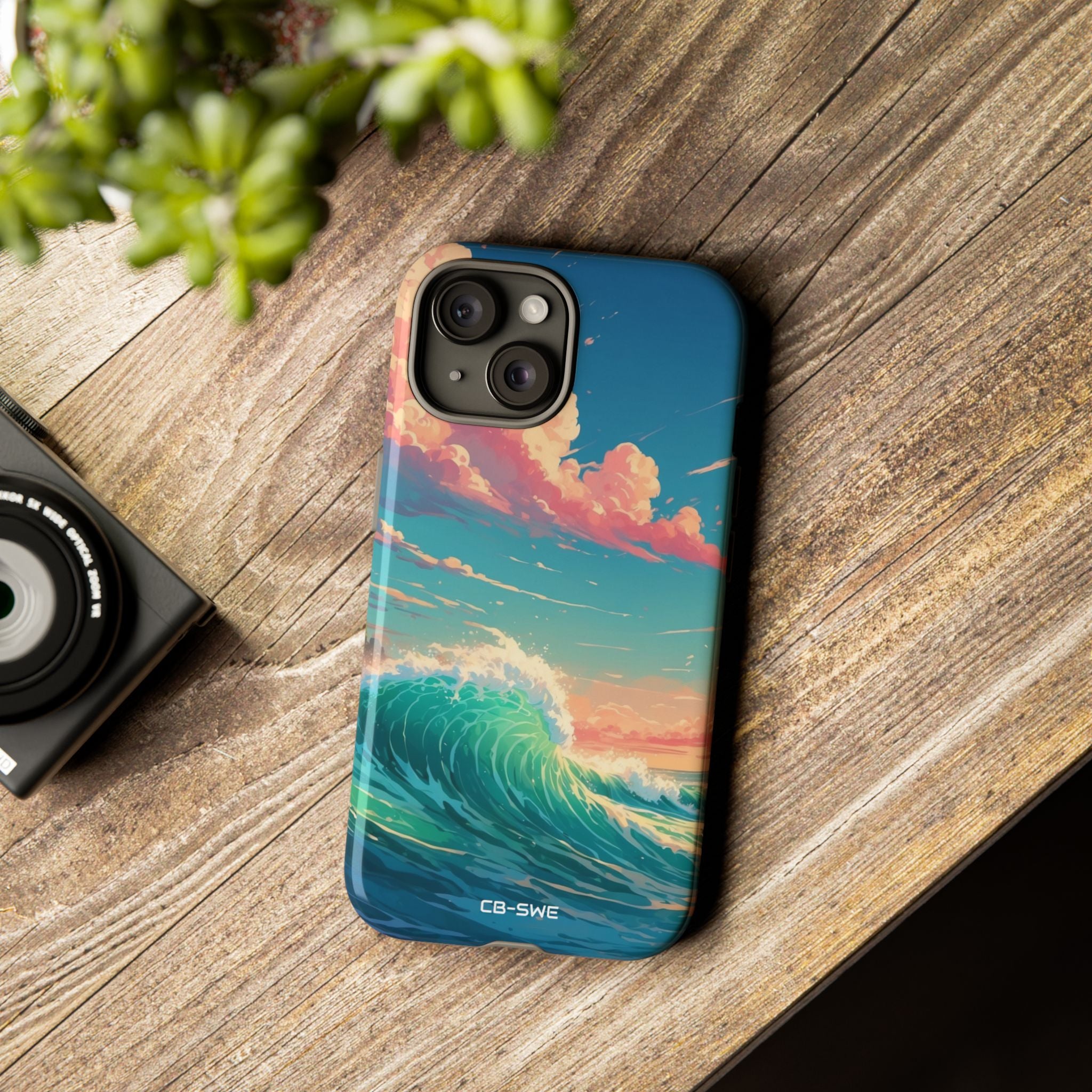 Waves Embrace Sunlight - iPhone Case