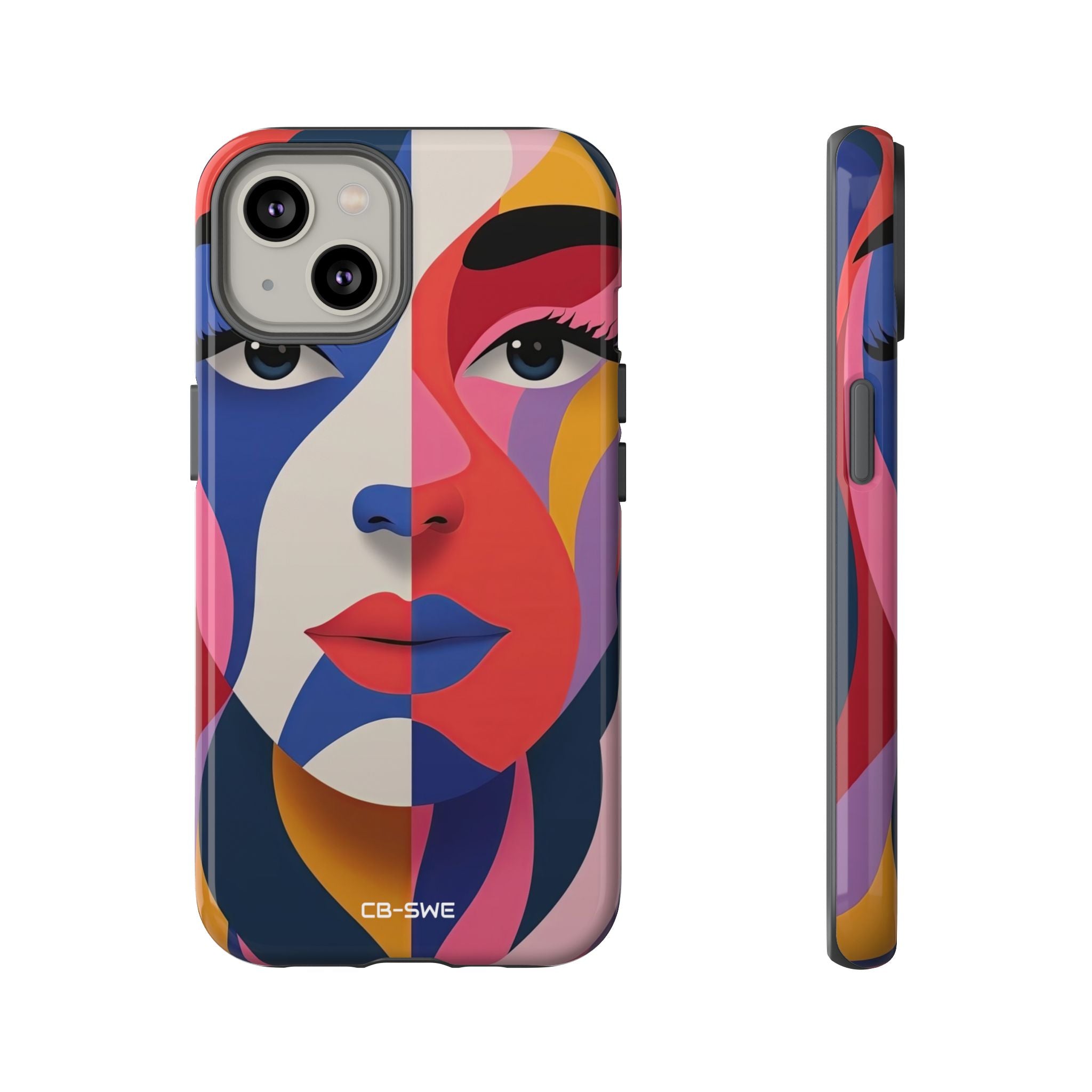 Color Swirls Embrace - iPhone Case